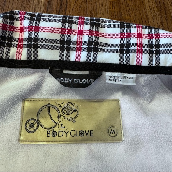 Body Glove Ski / Snowboard Jacket Size Medium Hot Pink / White / Black Plaid - Picture 6 of 16